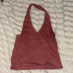 Mauve pink halter top
